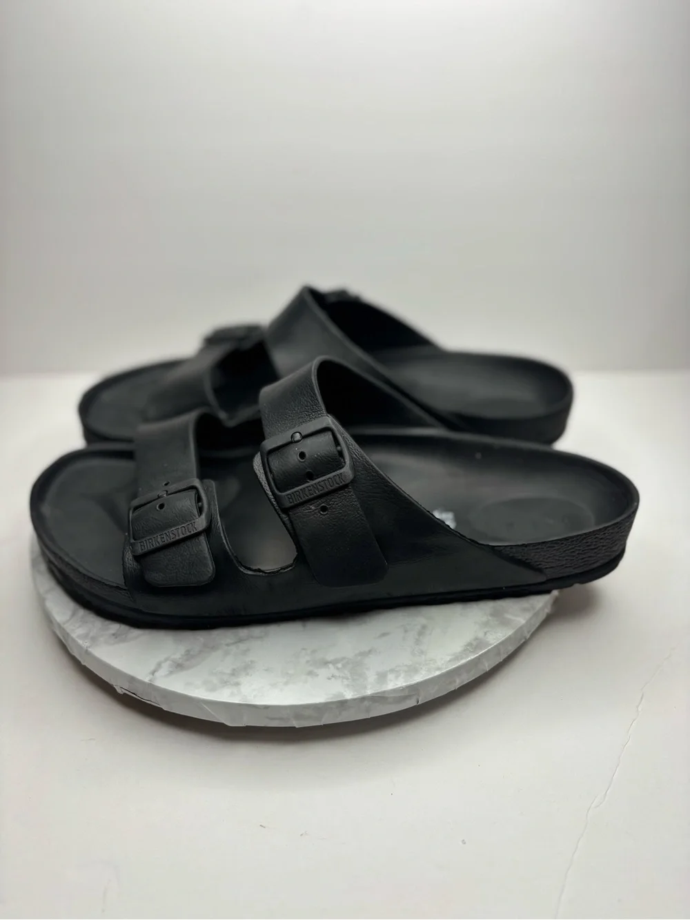 Size 44 Eur- Black Birkenstock Arizona EVA sandals